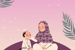 Pink Yellow Gradient Wine Purple Cute Illustration Teach Children During Ramadan Instagram Post